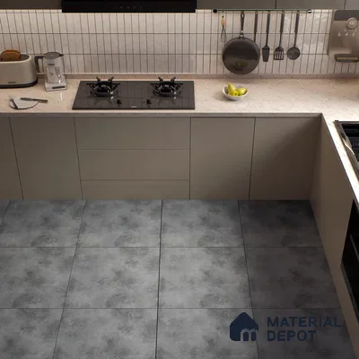 Rustic Wall & Floor Tile TL 05351 D Neutra Impex Mix Grey 2 ft x 2 ft Vitrified Plain Matte Finish - 9 mm | Suitable for Bedroom, Balcony, Foyer, Dining (Sample)