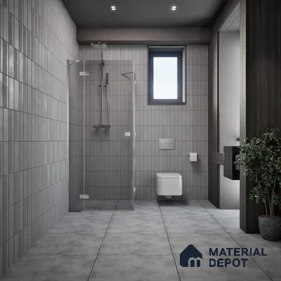 Rustic Wall & Floor Tile TL 05351 D Neutra Impex Mix Grey 2 ft x 2 ft Vitrified Plain Matte Finish - 9 mm | Suitable for Bedroom, Balcony, Foyer, Dining (Sample)