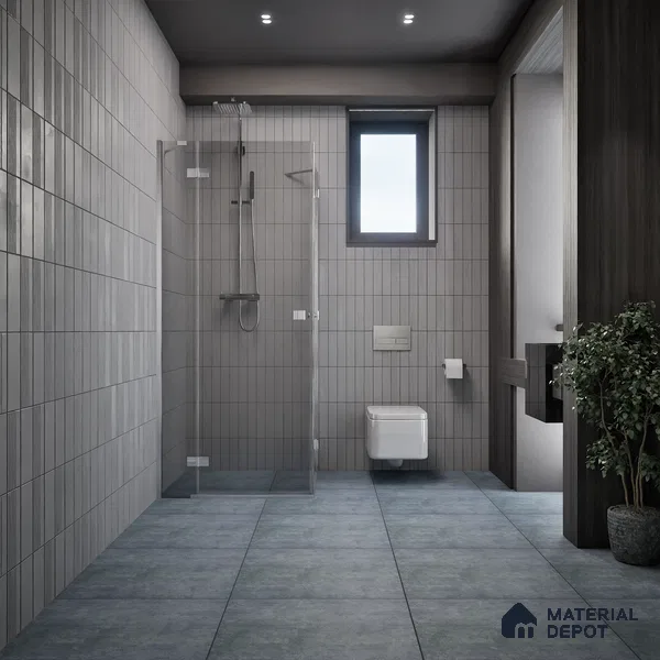 Rustic Wall & Floor Tile TL 05351 E Neutra Impex Fog 2 ft x 2 ft Vitrified Plain Matte Finish - 9 mm | Suitable for Bedroom, Balcony, Foyer, Dining (Sample)