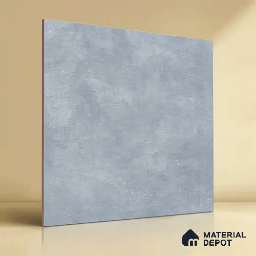 Cement Wall & Floor Tile TL 05351 Neutra Impex White 2 ft x 2 ft Vitrified Plain Matte Finish - 9 mm | Suitable for Bedroom, Balcony, Foyer, Dining