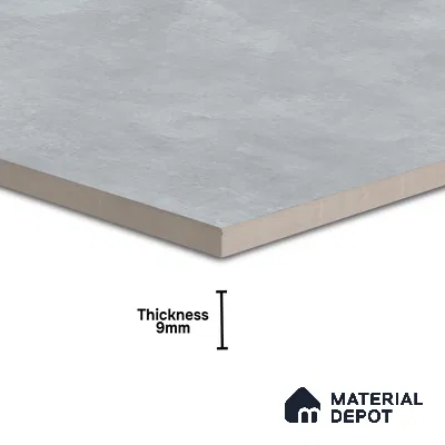 Rustic Wall & Floor Tile TL 05351 Neutra Impex White 2 ft x 2 ft Vitrified Plain Matte Finish - 9 mm | Suitable for Bedroom, Balcony, Foyer, Dining