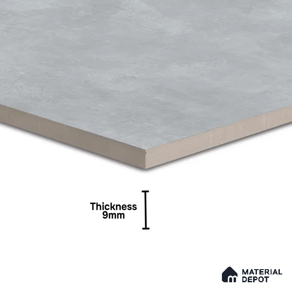Rustic Wall & Floor Tile TL 05351 Neutra Impex White 2 ft x 2 ft Vitrified Plain Matte Finish - 9 mm | Suitable for Bedroom, Balcony, Foyer, Dining