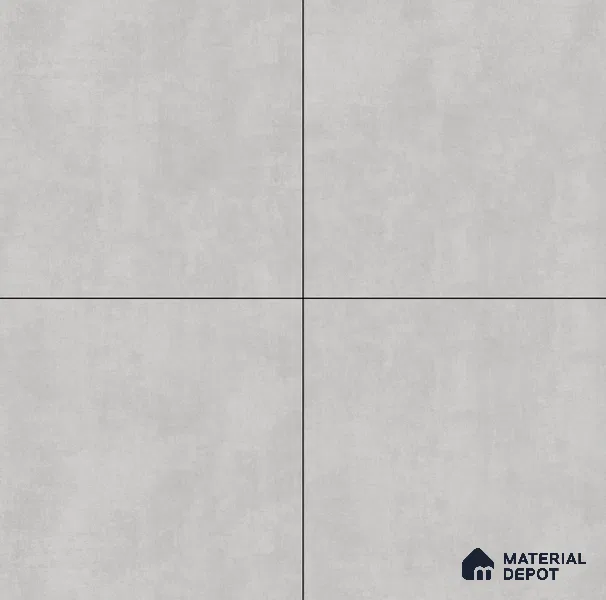 Plain Wall & Floor Tile TL 05352 B Neutra Maser Grey 2 ft x 2 ft Vitrified Matte Finish - 9 mm | Suitable for Bedroom, Balcony, Foyer, Dining
