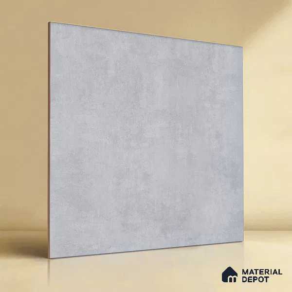 Plain Wall & Floor Tile TL 05352 B Neutra Maser Grey 2 ft x 2 ft Vitrified Matte Finish - 9 mm | Suitable for Bedroom, Balcony, Foyer, Dining