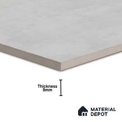 Plain Wall & Floor Tile TL 05352 B Neutra Maser Grey 2 ft x 2 ft Vitrified Matte Finish - 9 mm | Suitable for Bedroom, Balcony, Foyer, Dining
