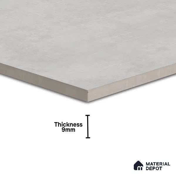 Plain Wall & Floor Tile TL 05352 B Neutra Maser Grey 2 ft x 2 ft Vitrified Matte Finish - 9 mm | Suitable for Bedroom, Balcony, Foyer, Dining