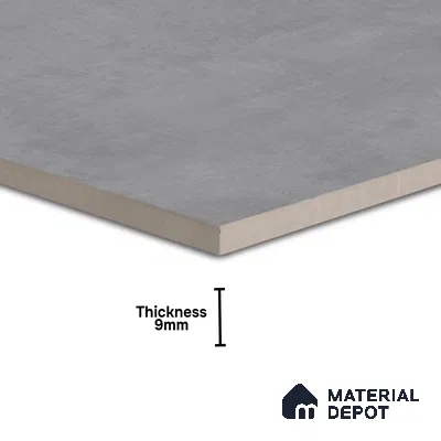 Plain Wall & Floor Tile TL 05352 C Neutra Maser Smoke 2 ft x 2 ft Vitrified Matte Finish - 9 mm | Suitable for Bedroom, Balcony, Foyer, Dining (Sample)