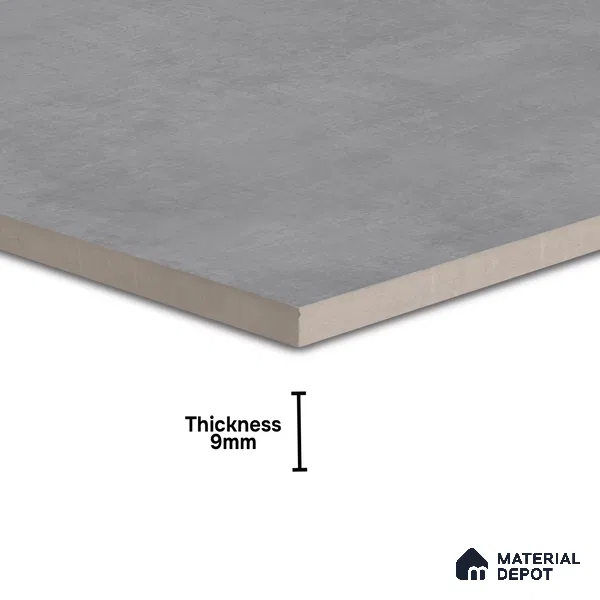Plain Wall & Floor Tile TL 05352 C Neutra Maser Smoke 2 ft x 2 ft Vitrified Matte Finish - 9 mm | Suitable for Bedroom, Balcony, Foyer, Dining (Sample)