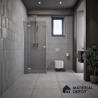Plain Wall & Floor Tile TL 05352 C Neutra Maser Smoke 2 ft x 2 ft Vitrified Matte Finish - 9 mm | Suitable for Bedroom, Balcony, Foyer, Dining (Sample)