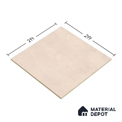 Plain Wall & Floor Tile TL 05352 E Neutra Maser Cafe 2 ft x 2 ft Vitrified Matte Finish - 9 mm | Suitable for Bedroom, Balcony, Foyer, Dining