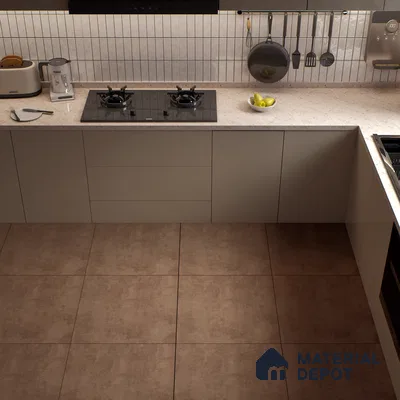 Rustic Wall & Floor Tile TL 05352 Neutra Maser Bruno 2 ft x 2 ft Vitrified Matte Finish - 9 mm | Suitable for Bedroom, Balcony, Foyer, Dining (Sample)