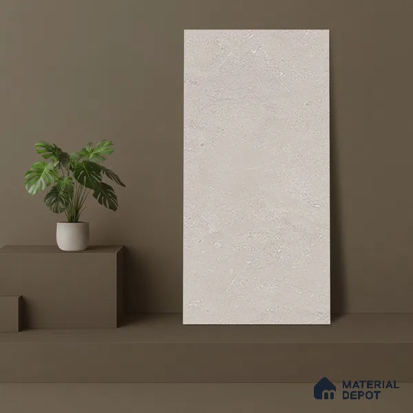 Stone Wall & Floor Tile TL 06205 Proactylix Pearl Plain 4 ft x 2 ft Vitrified Matte Finish - 9 mm (Random Design 4) | Suitable for Living Room, Bedroom, Bathroom & Kitchen
