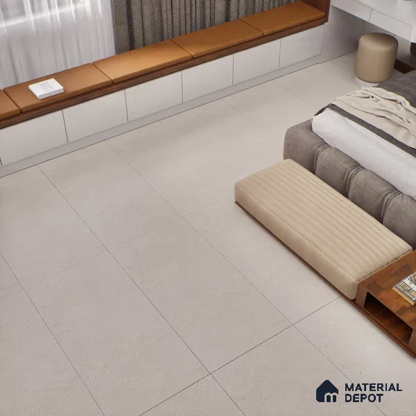 Stone Wall & Floor Tile TL 06205 Proactylix Pearl Plain 4 ft x 2 ft Vitrified Matte Finish - 9 mm (Random Design 4) | Suitable for Living Room, Bedroom, Bathroom & Kitchen