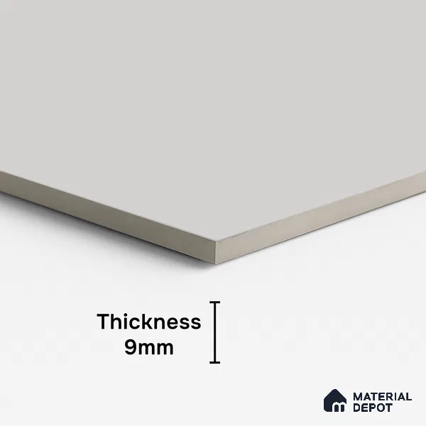 Plain Floor & Wall Tile TL 07986 Dove 4 ft x 2 ft Vitrified Matte Finish - 9 mm | Suitable for Living Room, Bedroom, Bathroom & Kitchen