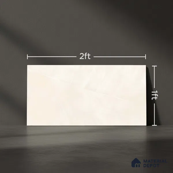 Marble Wall Tile TL 05989 6052 L Light 2 ft x 1 ft Ceramic Matte Finish - 7.5 mm | Suitable For Kitchen, Bathroom (Sample)