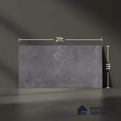 Stone Wall Tile TL 05988 C 6048 D Dark 2 ft x 1 ft Ceramic Rustic Matte Finish - 7.5 mm | Suitable For Kitchen, Bathroom (Sample)