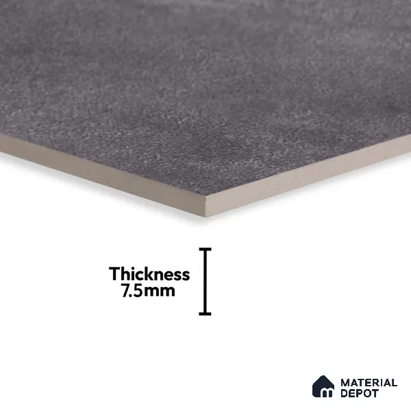 Stone Wall Tile TL 05988 C 6048 D Dark 2 ft x 1 ft Ceramic Rustic Matte Finish - 7.5 mm | Suitable For Kitchen, Bathroom (Sample)