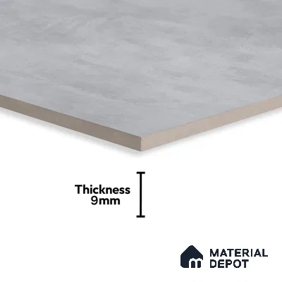 Plain Wall Tile TL 05523 Prestige Imperial White 2 ft x 4 ft Vitrified High Gloss Finish - 9 mm | 4 Random Design | Suitable for Living Room, Bedroom, Bathroom (Sample)