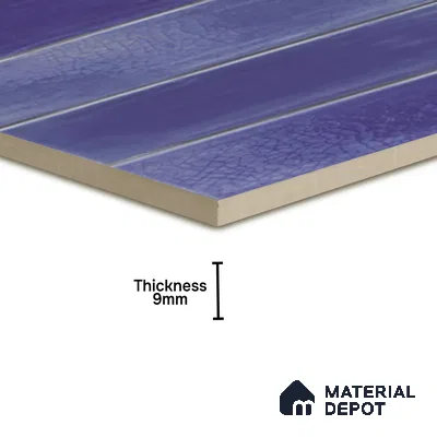 Subway Wall Tile TL 05629 B Tones Lustre Varde 1 ft x 1 ft Ceramic Glossy Finish - 9 mm | Suitable for Bathroom, Kitchen Backsplash | Please Expect a Slight Variation of Pattern (Sample)