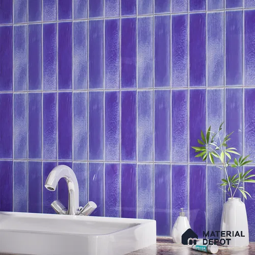 Subway Wall Tile TL 05629 B Tones Lustre Varde 1 ft x 1 ft Ceramic Glossy Finish - 9 mm | Suitable for Bathroom, Kitchen Backsplash | Please Expect a Slight Variation of Pattern