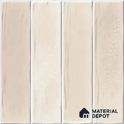 Subway Wall Tile TL 05629 Tones Lustre Cream 1 ft x 1 ft Ceramic Glossy Finish - 9 mm | Suitable for Bathroom, Kitchen Backsplash | Please Expect a Slight Variation of Pattern (Sample)