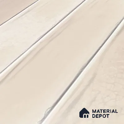 Subway Wall Tile TL 05629 Tones Lustre Cream 1 ft x 1 ft Ceramic Glossy Finish - 9 mm | Suitable for Bathroom, Kitchen Backsplash | Please Expect a Slight Variation of Pattern (Sample)