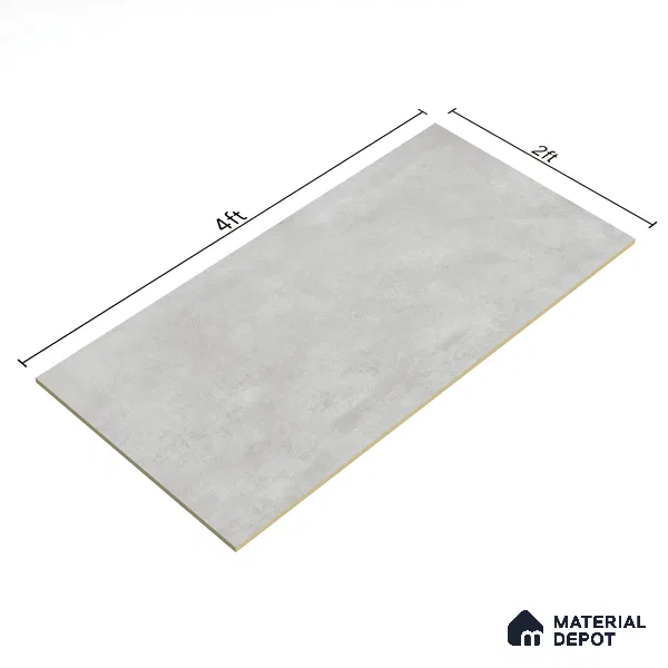 Plain Wall Tile TL 05524 Prestige Majestic Slate 2 ft x 4 ft Vitrified High Gloss Finish - 9 mm | 4 Random Design | Suitable for Living Room, Bedroom, Bathroom