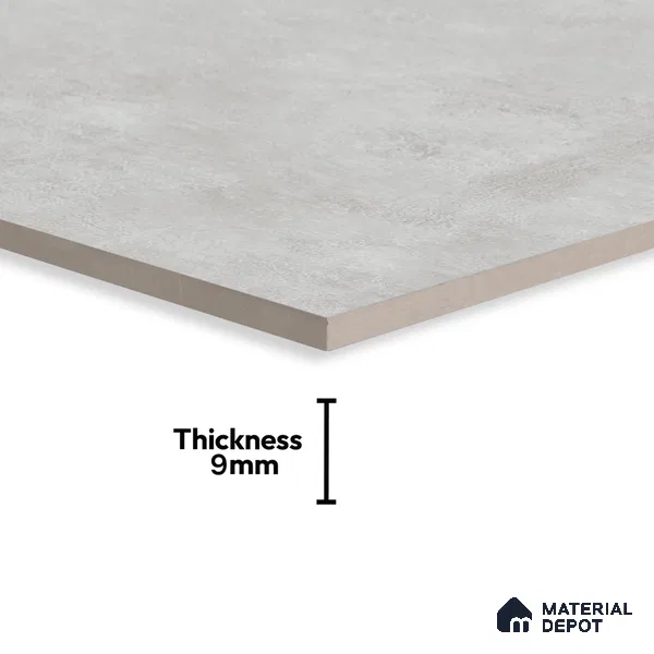 Plain Wall Tile TL 05524 Prestige Majestic Slate 2 ft x 4 ft Vitrified High Gloss Finish - 9 mm | 4 Random Design | Suitable for Living Room, Bedroom, Bathroom