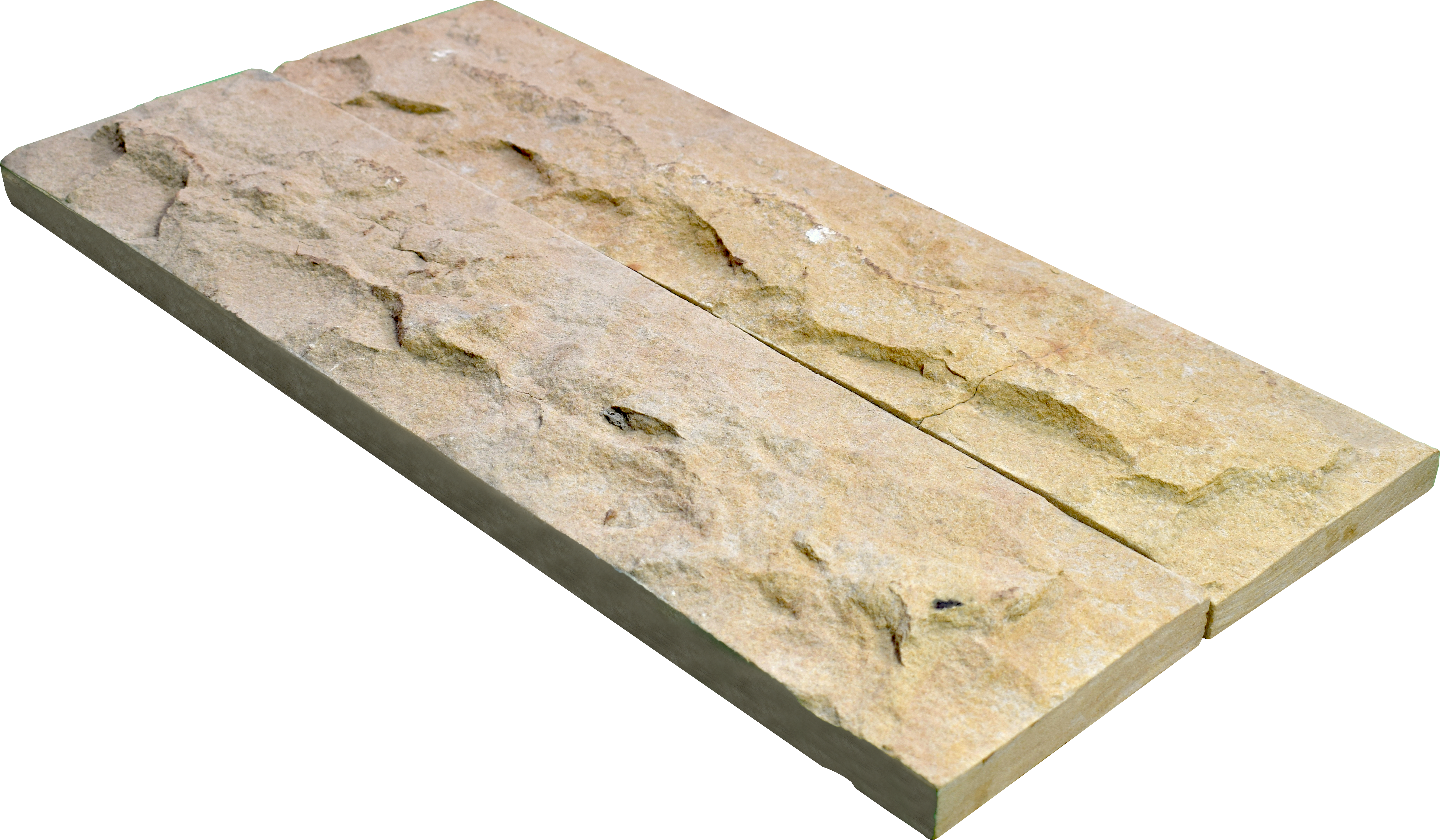 WL 00149 Planco Gold 600 x 150 mm Natural Stone Wall Cladding |  Stone is a Natural Product, Please Expect Variation in Shades