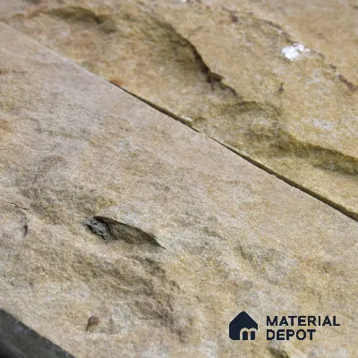WL 00149 Planco Gold 600 x 150 mm Natural Stone Wall Cladding |  Stone is a Natural Product, Please Expect Variation in Shades