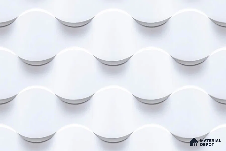 TL 05792 G Polka White 450x300 mm Glossy Finish Ceramic Wall Tile - 7 mm