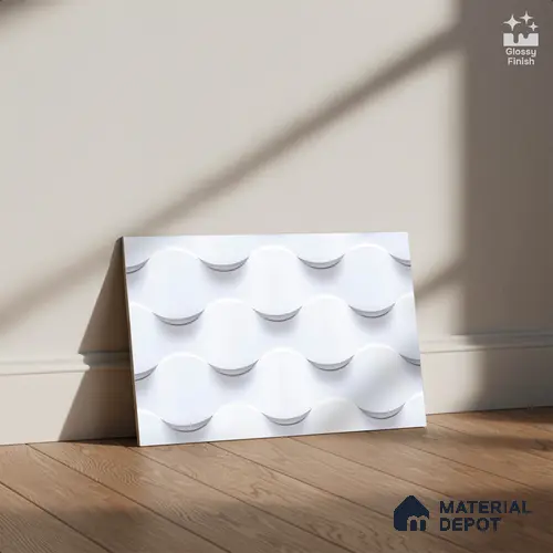 TL 05792 G Polka White 450x300 mm Glossy Finish Ceramic Wall Tile - 7 mm