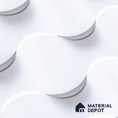 TL 05792 G Polka White 450x300 mm Glossy Finish Ceramic Wall Tile - 7 mm
