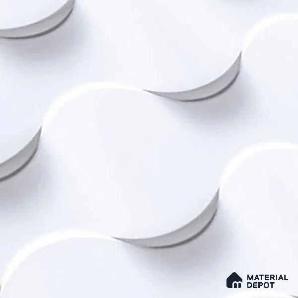 TL 05792 G Polka White 450x300 mm Glossy Finish Ceramic Wall Tile - 7 mm