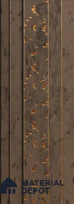 Brown Wooden Louver PN 00114 (VL 45) 8 ft x 5 inch Charcoal Panel - 12 mm | Suitable for Feature Wall, TV Unit & Living Room | Width is Subjected to 5% Variation