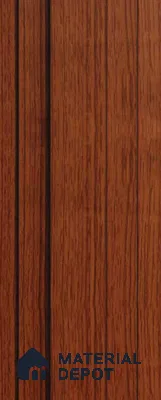 Brown Wooden Louver PN 00115 (VL 46) 8 ft x 5 inch Charcoal Panel - 12 mm | Suitable for Feature Wall, TV Unit & Living Room | Width is Subjected to 5% Variation