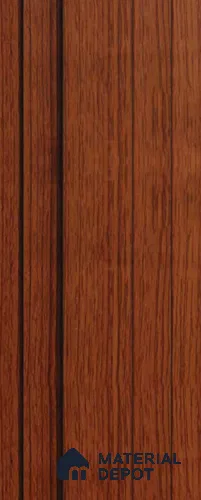 Brown Wooden Louver PN 00115 (VL 46) 8 ft x 5 inch Charcoal Panel - 12 mm | Suitable for Feature Wall, TV Unit & Living Room | Width is Subjected to 5% Variation