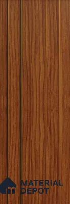Brown Wooden Louver PN 00116 (VL 47) 8 ft x 5 inch Charcoal Panel - 12 mm | Suitable for Feature Wall, TV Unit & Living Room | Width is Subjected to 5% Variation