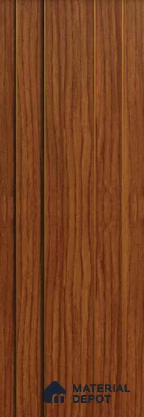 Brown Wooden Louver PN 00116 (VL 47) 8 ft x 5 inch Charcoal Panel - 12 mm | Suitable for Feature Wall, TV Unit & Living Room | Width is Subjected to 5% Variation