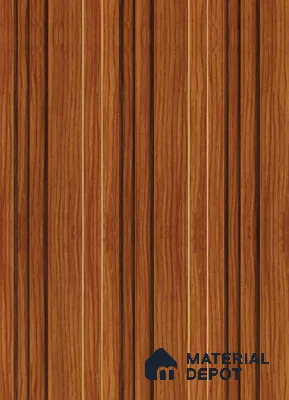 Brown Wooden Louver PN 00116 (VL 47) 8 ft x 5 inch Charcoal Panel - 12 mm | Suitable for Feature Wall, TV Unit & Living Room | Width is Subjected to 5% Variation