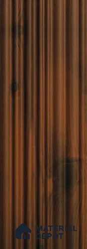Brown Wooden Louver PN 00118 (VL 49) 8 ft x 5 inch Charcoal Panel - 12 mm | Suitable for Feature Wall, TV Unit & Living Room | Width is Subjected to 5% Variation
