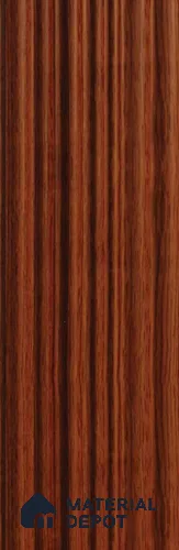 Brown Wooden Louver PN 00119 (VL 50) 8 ft x 5 inch Charcoal Panel - 12 mm | Suitable for Feature Wall, TV Unit & Living Room | Width is Subjected to 5% Variation