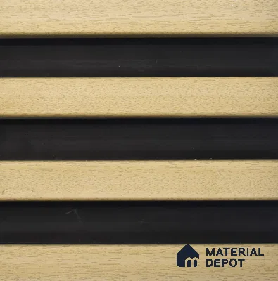 Beige Wooden Look WPC Louver/Panel 9.5 Ft x 6.5 inch - 23 mm | Ideal for Feature Wall, Living Room, Bedroom, Home, Office | PN 00274 | Width is Subjected to 5% Variation