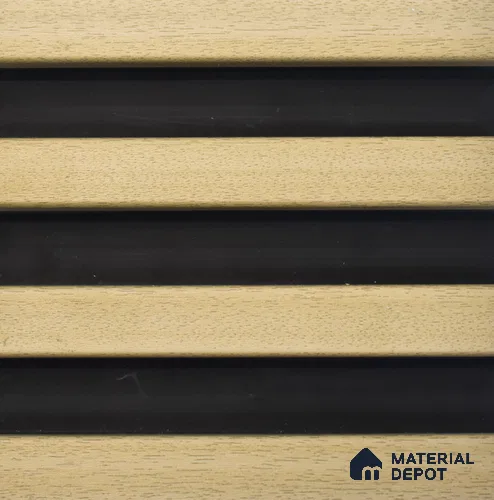 Beige Wooden Look WPC Louver/Panel 9.5 Ft x 6.5 inch - 23 mm | Ideal for Feature Wall, Living Room, Bedroom, Home, Office | PN 00274 | Width is Subjected to 5% Variation