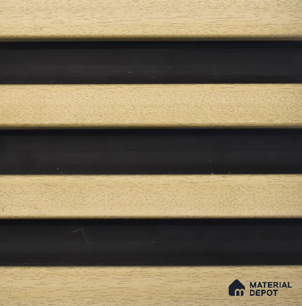 Beige Wooden Look WPC Louver/Panel 9.5 Ft x 6.5 inch - 23 mm | Ideal for Feature Wall, Living Room, Bedroom, Home, Office | PN 00274 | Width is Subjected to 5% Variation