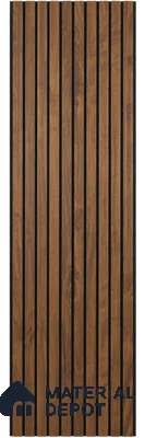 Brown Wooden Louver PN 00383 10 ft x 12 inch PVC Panel - 10 mm | Suitable for Feature Wall, TV Unit & Living Room | Width is Subjected to 5% Variation