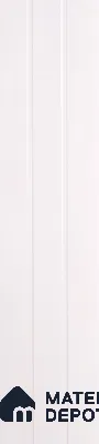 White Plain Colour Louver PN 00399 10 ft x 12 inch PVC Panel - 8 mm | Suitable for Feature Wall, TV Unit & Living Room | Width is Subjected to 5% Variation