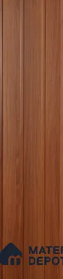 Brown Wooden Louver PN 00403 10 ft x 12 inch PVC Panel - 8 mm | Suitable for Feature Wall, TV Unit & Living Room | Width is Subjected to 5% Variation