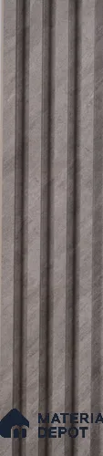 Grey Stone Louver PN 00417 9.5 ft x 6.5 inch WPC Panel - 23 mm | Suitable for Feature Wall, TV Unit & Living Room | Width is Subjected to 5% Variation
