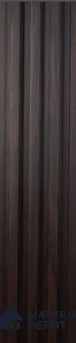 Brown Wooden Louver PN 00421 9.5 ft x 6.5 inch WPC Panel - 23 mm | Suitable for Feature Wall, TV Unit & Living Room | Width is Subjected to 5% Variation